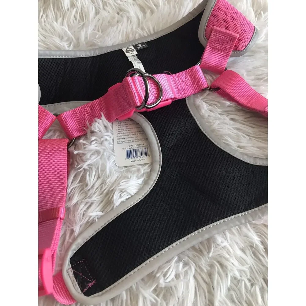 TOP PAW Hot Pink Reflective Comfort Dog Harness (EXTRA LARGE) (NEW)